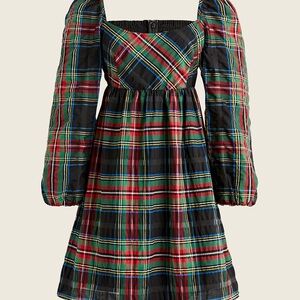 J. Crew Multicolor Plaid Dress